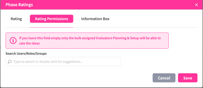 Rating Permissions